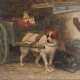 HENRIETTE RONNER-KNIPP (IN DER ART VON) 1821 Amsterdam - 1909 Brüssel Zwei Hunde ziehen einen Karren mit Hennen - Foto 1