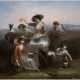 FRANZÖSISCHER GENREMALER Tätig Mitte 19. Jahrhundert Gemäldepaar: Bei der Heuernte (1); Beim Füttern der Ziegen (2) - photo 1