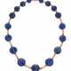 LAPIS LAZULI AND CORAL NECKLACE - фото 1