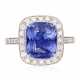 SAPPHIRE AND DIAMOND RING WITH AGL REPORT - фото 1