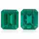 TWO UNMOUNTED EMERALDS WITH AGL REPORT - Foto 1