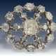 Brosche: seltene, feine antike Diamantbrosche, ca. 4ct Diamantrosen , 19. Jahrhundert - photo 1