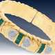 Armband: schwerer, exquisiter Smaragd/Brillant-Armreif von Wempe, mit Wempe-Zertifikat - фото 1