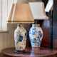 TWO CERAMIC VASES, MOUNTED AS LAMPS - Foto 1