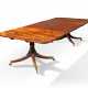 A GEORGE III MAHOGANY TWIN PEDESTAL DINING TABLE - Foto 1