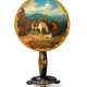 A MID-VICTORIAN POLYCHROME-DECORATED GILT AND BLACK LACQUER OCCASIONAL TABLE - фото 1