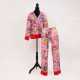Gucci. Floral Snake Pyjama-Style Hose und Shirt in Pink 'l’Aveugle par Amour' - photo 1
