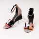 Hermès. Paar Pumps Sandals Legend Multicolour Suede - Foto 1