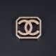 Chanel. Logo-Brosche mit Strass-Besatz 'CC' - photo 1