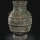 AN ARCHAISTIC SILVER AND GOLD-INLAID BRONZE JAR, HU - фото 1