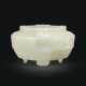 AN UNUSUAL WHITE JADE FACETED WATER POT - фото 1