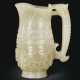 A SMALL ARCHAISTIC PALE GREYISH-GREEN JADE POURING VESSEL - photo 1