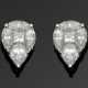 Paar Pendeloque-Diamantohrringe - фото 1