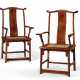 A RARE PAIR OF HUANGHUALI `OFFICIAL`S HAT` ARMCHAIRS - photo 1