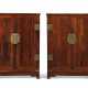 A PAIR OF HUANGHUALI KANG CABINETS - photo 1