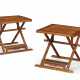A PAIR OF HUANGHUALI FOLDING STOOLS - Foto 1