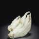 A LARGE WELL-CARVED WHITE JADE ‘BUDDHA’S HAND’ CITRON - photo 1