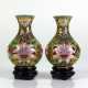 Paar kleine Cloisonné-Vasen - Foto 1