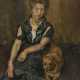 Damenbildnis mit Hund - Foto 1