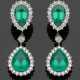 Paar Smaragd-Ohrgehänge in exzellenter Minor-Qualität - Foto 1