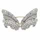 Herausragende Flügelbrosche mit Diamanten, zusammen ca. 20ct, - Foto 1