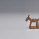A CARVED WOOD SCULPTURE OF A STRAW HORSE - photo 1