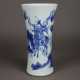 Blau-weiß-Vase - фото 1