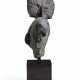 A RARE GRAY SCHIST DOUBLE-SIDED BUST WITH BUDDHA AND MAITREYA - фото 1
