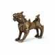 A COPPER FIGURE OF A WINGED LION - photo 1
