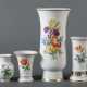 4 Vasen mit Blumenmalerei Meissen - photo 1