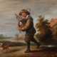 Flämischer Maler des 17./18. Jahrhundert ''Dudelsackspieler mit Hund'' - Foto 1