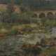 Landschaftsmaler des 19./20. Jahrhundert ''Flusslauf mit Steinbrücke'' - фото 1