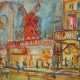 Maler des 20. Jahrhundert ''Moulin Rouge in Paris'' - Foto 1