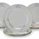 A SET OF EIGHTEEN ROYAL GEORGE I SILVER DINNER PLATES - photo 1