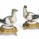 A PAIR OF ORMOLU-MOUNTED MEISSEN PORCELAIN MODELS OF DOVES - photo 1