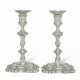 A PAIR OF GEORGE II SILVER CANDLESTICKS - фото 1