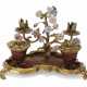 A LOUIS XV STYLE ORMOLU-MOUNTED FRENCH PORCELAIN AND CHINESE LACQUER ENCRIER - фото 1