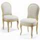 A PAIR OF FRENCH WHITE-PAINTED CHAISES - photo 1