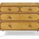 A LATE REGENCY BAMBOO-TURNED, YELLOW AND POLYCHROME-PAINTED PINE CHEST-OF-DRAWERS - photo 1