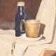 WLADIMIR MICHAILOWITSCH SINITSKIY 1896 Petrowka / bei Odessa - 1980 Odessa Stillleben mit blauer Flasche und Krug Aquarell auf Papier. 21 cm x 16 - photo 1