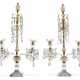A PAIR OF GEORGE III CUT-GLASS AND ORMOLU TWO-BRANCH CANDELABRA - Foto 1