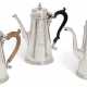 Swift, John. A GEORGE I SILVER CHOCOLATE POT AND TWO GEORGE II SILVER COFFEE POTS - фото 1