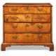 A WILLIAM AND MARY BOXWOOD-INLAID WALNUT CHEST - фото 1