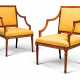 A PAIR OF GEORGE III BEECH OPEN ARMCHAIRS - фото 1