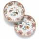 A LARGE MATCHED PAIR OF CHINESE FAMILLE ROSE `LOTUS AND PEONY` DISHES - photo 1
