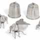 A GROUP OF SILVER-PLATED NOVELTY HONEY POTS - photo 1