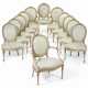 Linnell, John. A SET OF TWELVE WHITE-PAINTED AND PARCEL-GILT DINING CHAIRS - фото 1