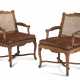 A PAIR OF REGENCE BEECHWOOD CANED FAUTEUILS - фото 1