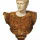 A LARGE ITALIAN POLYCHROME MARBLE BUST OF THE AUGUSTUS OF PRIMA PORTA - фото 1