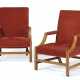 A PAIR OF GEORGE III LABURNUM AND FRUITWOOD LIBRARY ARMCHAIRS - фото 1